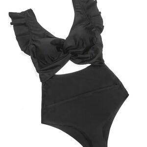 Black One Piece Swimsuit